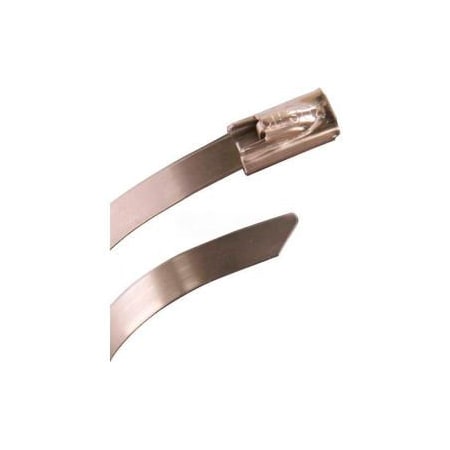 Gardner Bender Cable Tie, 6 in L, Silver, Stainless Steel, 100 lb Strength 45-306SS